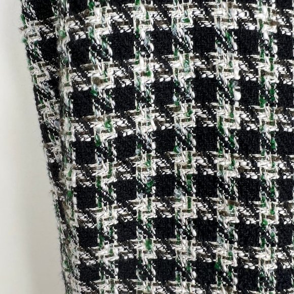 New Autres Filles Tweed Houndstooth Knit High Rise Skinny Trouser Pants Preppy - Picture 5 of 9